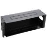 Staffa di Montaggio da Muro 19'' Easyline 4U con 3 Fori Nero