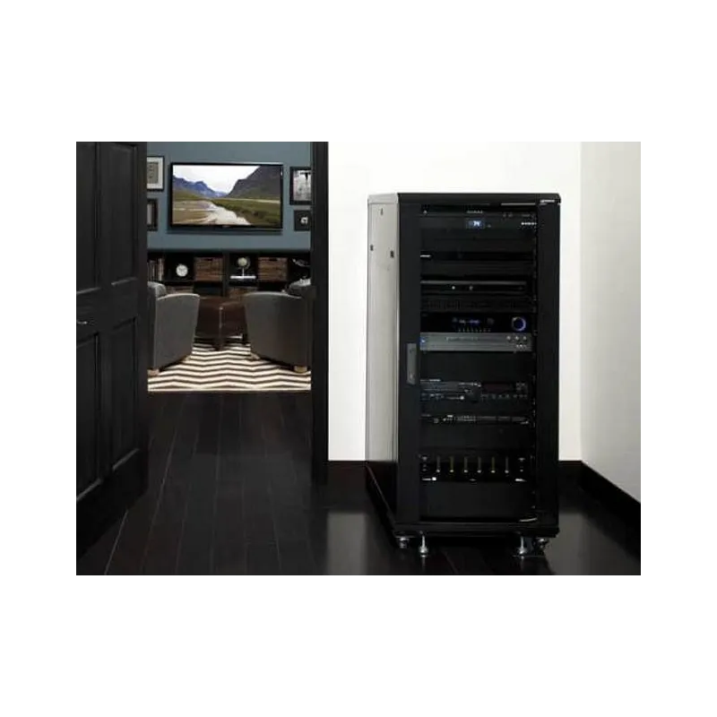Armadio Rack 19'' 600x600 15U per Audio Video Nero