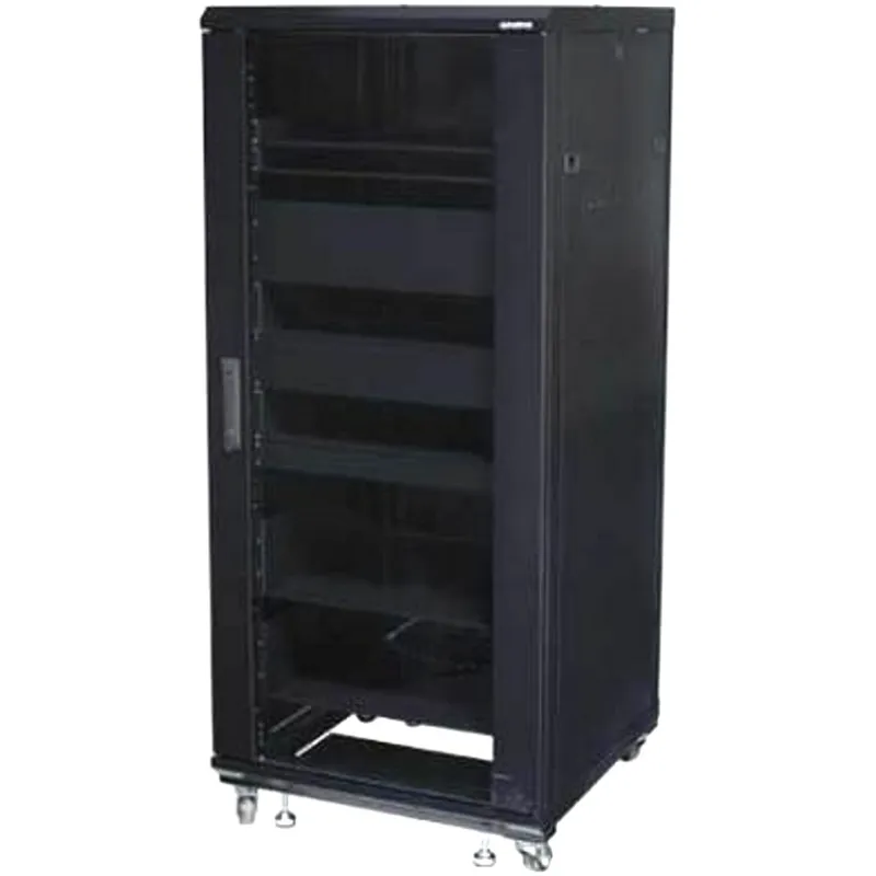 Armadio Rack 19'' 600x600 27U per Audio Video Nero