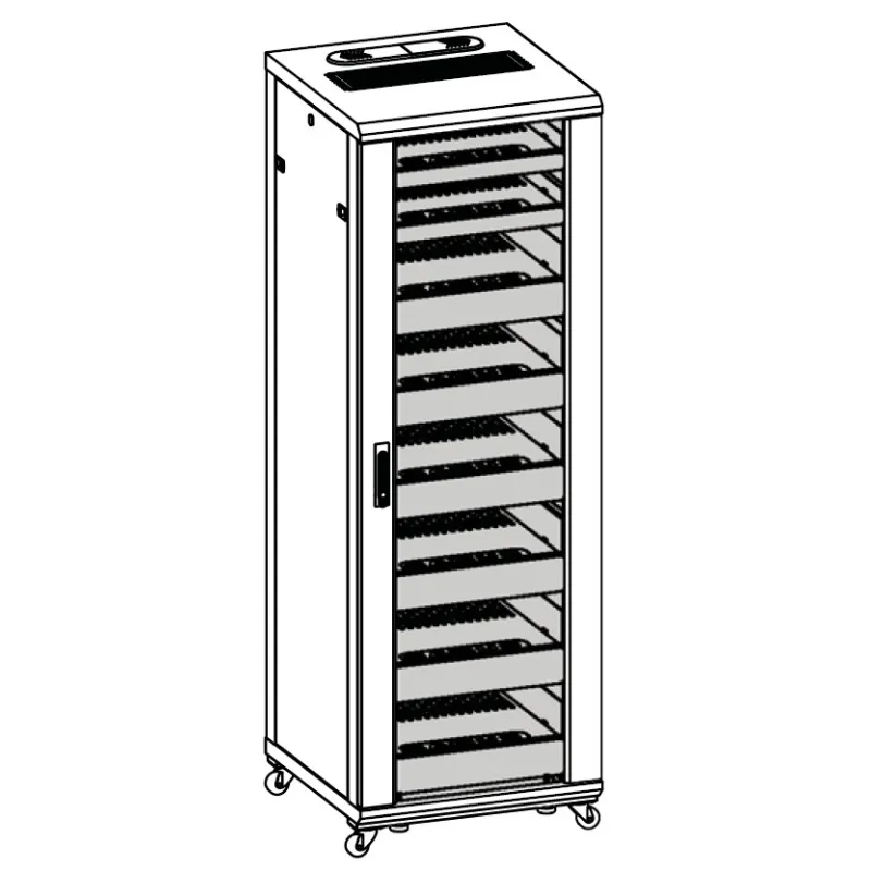 Armadio Rack 19'' 600x600 36U per Audio Video Nero