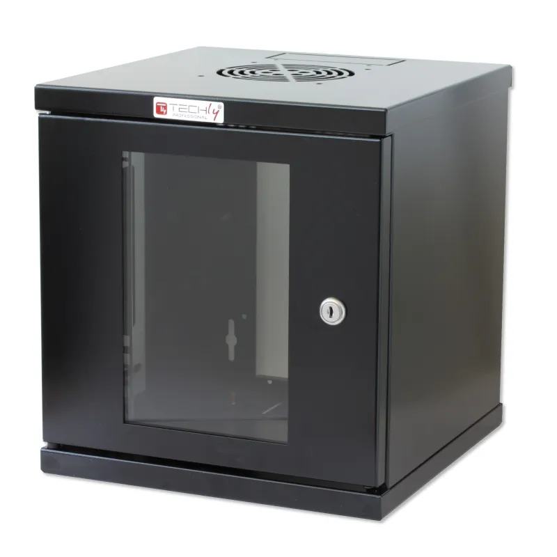  Armadio Rack 10'' a muro 6 unit&agrave; Nero