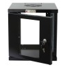  Armadio Rack 10'' a muro 6 unit&agrave; Nero