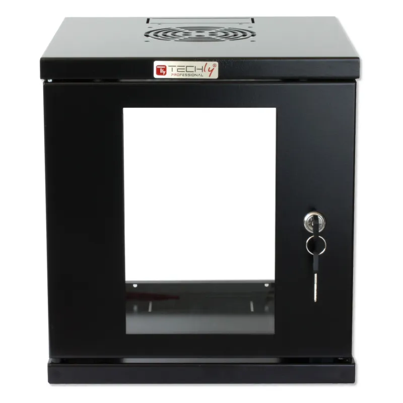  Armadio Rack 10'' a muro 6 unit&agrave; Nero