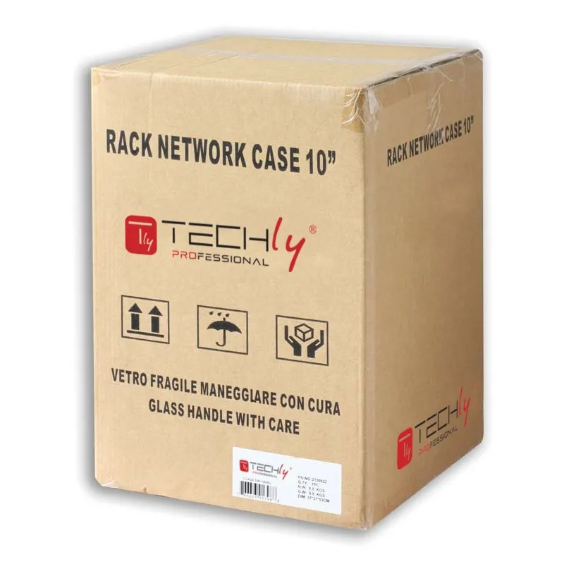  Armadio Rack 10'' a muro 9 unit&agrave; Grigio