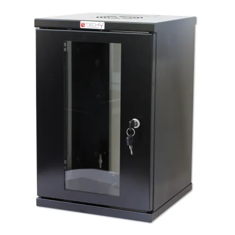 Armadio Rack 10'' a muro 9 unit&agrave; Nero