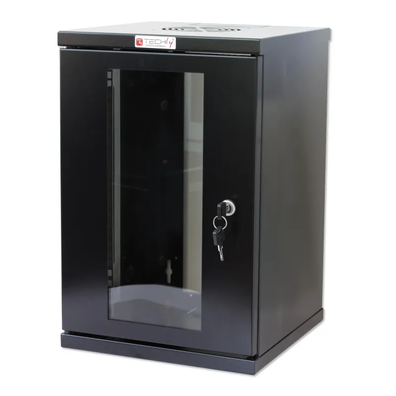 Armadio Rack 10'' a muro 9 unit&agrave; Nero