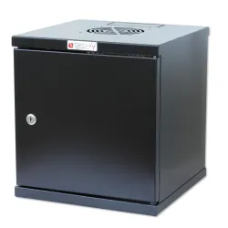  Armadio Rack 10'' a muro 6 unit&agrave; Porta Cieca Nero