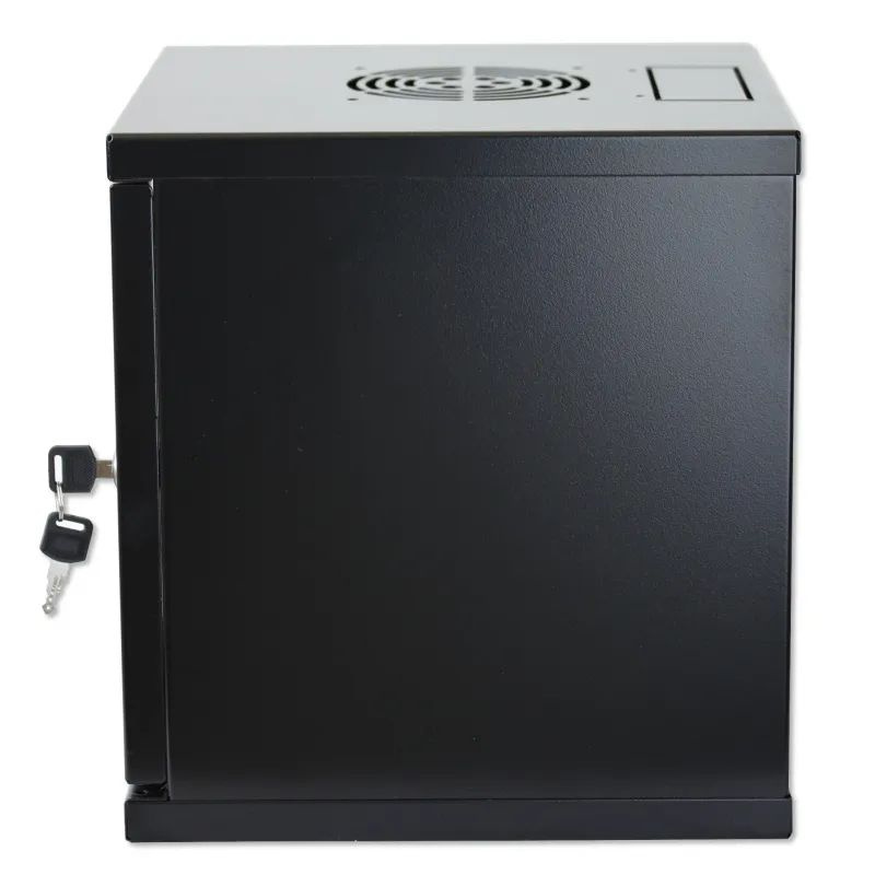  Armadio Rack 10'' a muro 6 unit&agrave; Porta Cieca Nero