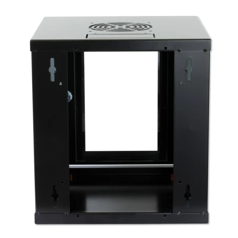  Armadio Rack 10'' a muro 6 unit&agrave; Porta Cieca Nero