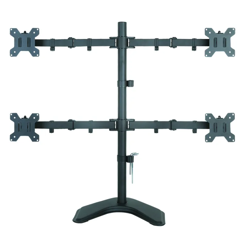 Supporto da Scrivania per 4 Monitor 13-27'' con base