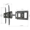 Supporto a Muro per TV LED LCD 32-65'' Estensibile Slim Full-Motion