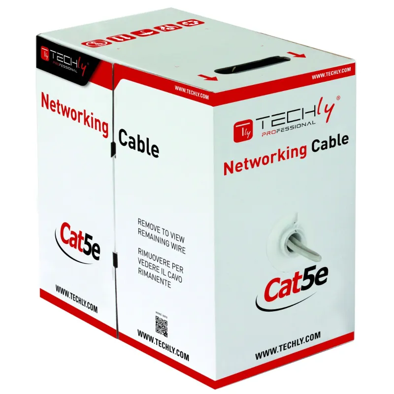 Matassa F/UTP Cavo Cat.5E CCA 305m Flessibile Grigio