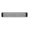 Pannello di Chiusura Ventilato 2U Nero per Rack Audio Video