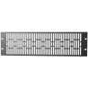 Pannello di Chiusura Ventilato 3U Nero per Rack Audio Video