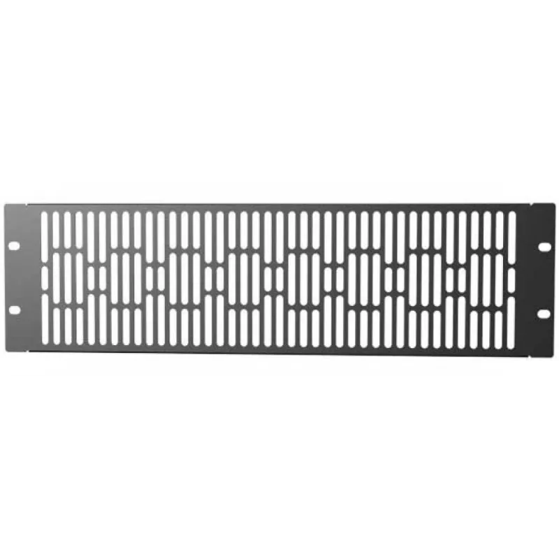 Pannello di Chiusura Ventilato 3U Nero per Rack Audio Video
