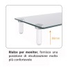 Ripiano universale da scrivania per monitor 