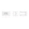 Accoppiatore Cat.6A 10GE RJ45 STP