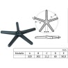 Base di ricambio per sedia da Ufficio