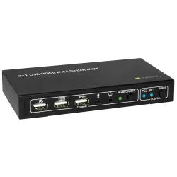 KVM switch 2x1 con USB e HDMI