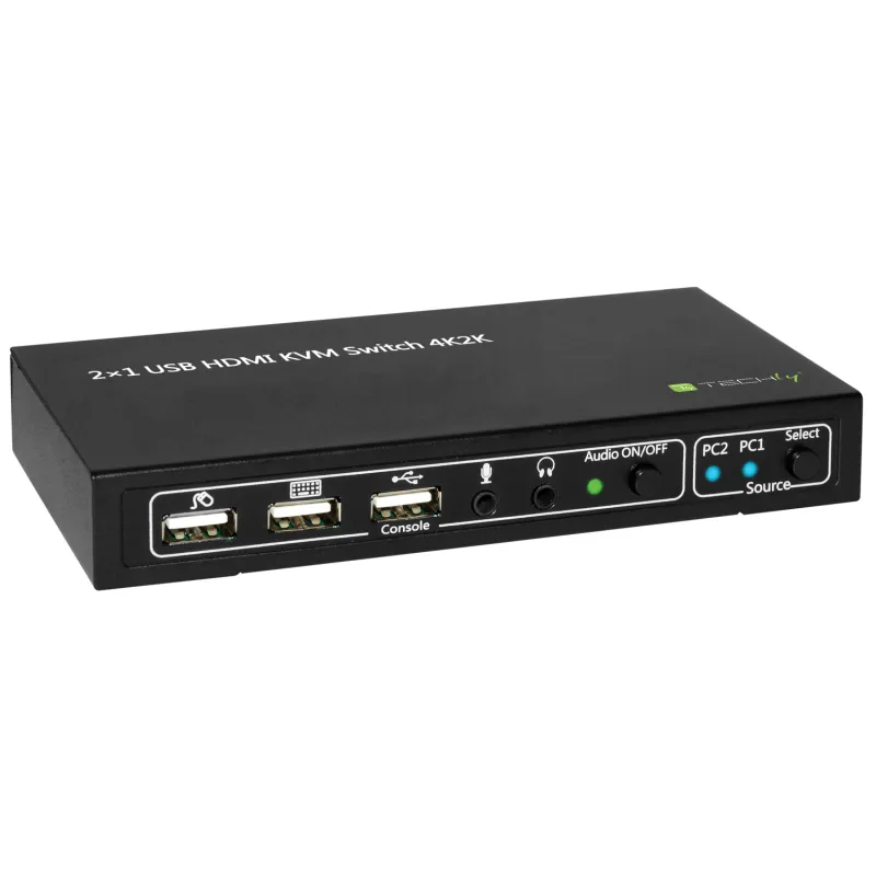KVM switch 2x1 con USB e HDMI