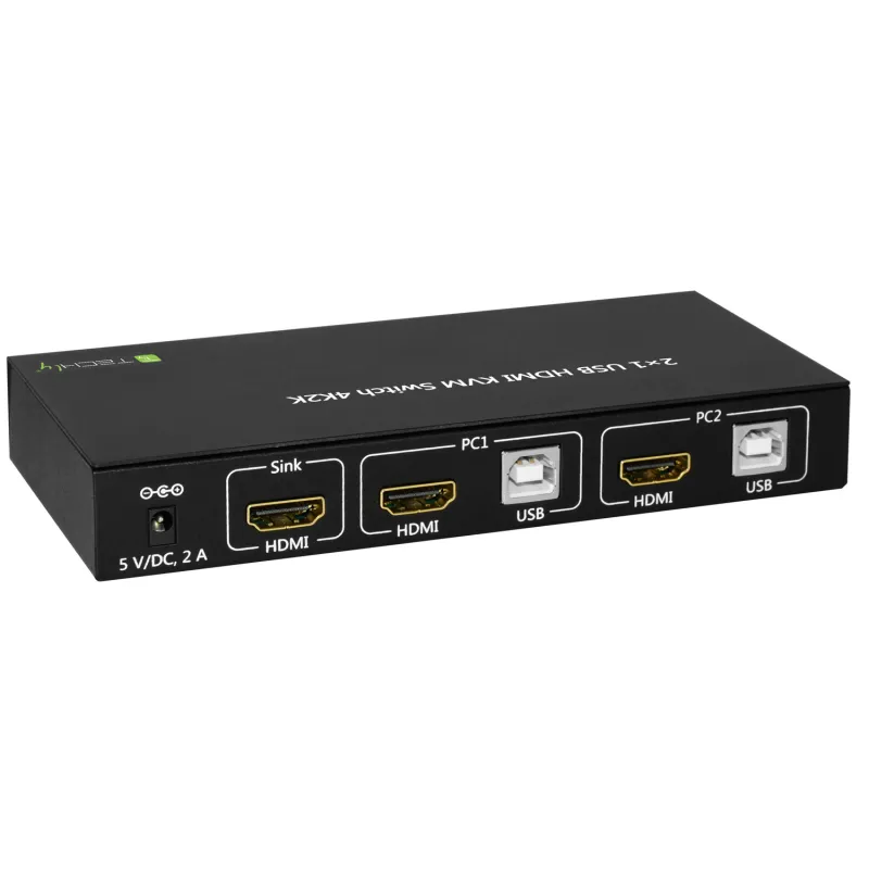 KVM switch 2x1 con USB e HDMI