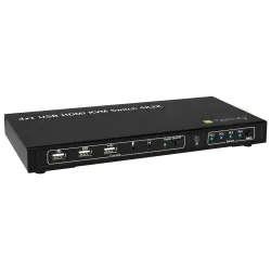 KVM switch 4x1 con USB e HDMI