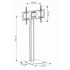 Supporto a Pavimento in Alluminio per TV LCD/LED/Plasma 32-70''