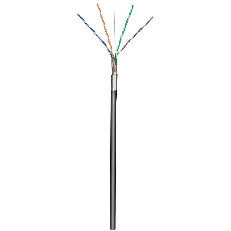 Matassa  F/UTP Cavo Cat.5E CCA 305m Rigido da Esterno Nero