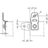 Staffe di fissaggio a muro per rack IP65