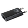 Caricatore USB 1A Compatto Spina Europea Nero
