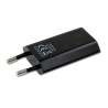 Caricatore USB 1A Compatto Spina Europea Nero
