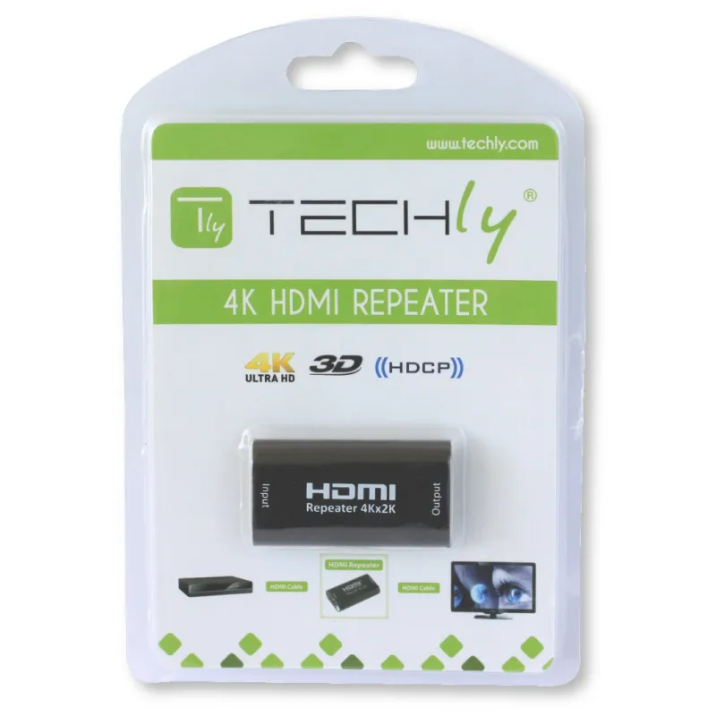 Ripetitore di Segnale HDMI 2.0 4K UHD 3D fino a 40m