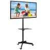 Supporto a Pavimento con Mensola Trolley TV LCD/LED/Plasma 23''-55''