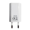 Caricatore USB 1A Compatto Spina Europea Bianco 