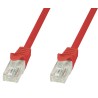 Cavo di Rete Patch in Rame Cat.6 Rosso UTP 1m