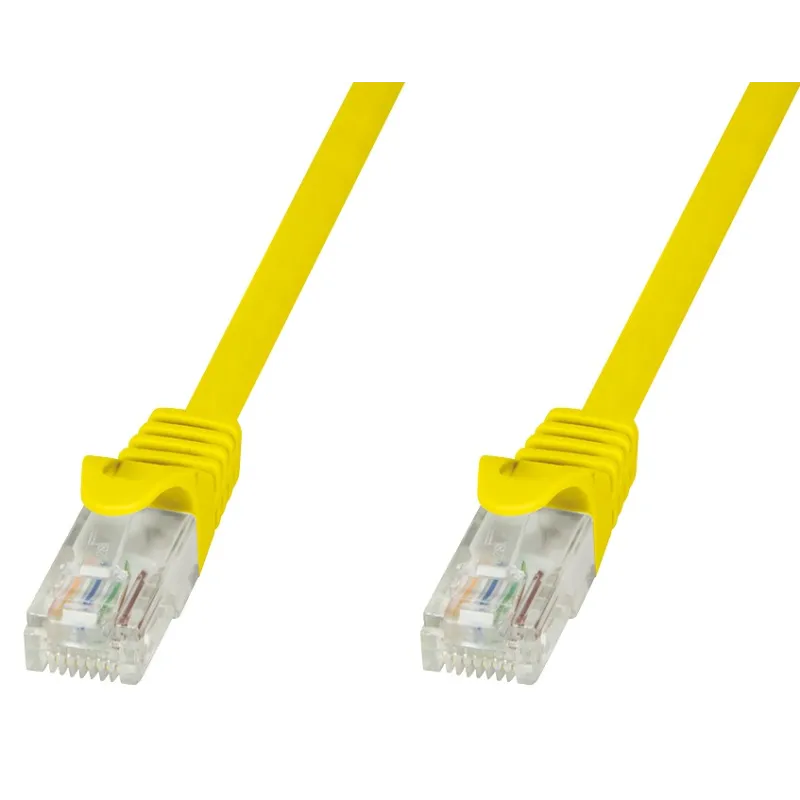 Cavo di Rete Patch in Rame Cat.6 Giallo UTP 2m