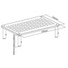 Stand da Scrivania in Metallo per Monitor/Laptop Nero