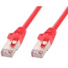 Cavo di rete Patch in rame Cat.6 Rosso SFTP LSZH 0,5m