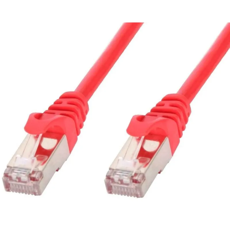 Cavo di rete Patch in rame Cat.6 Rosso SFTP LSZH 0,5m