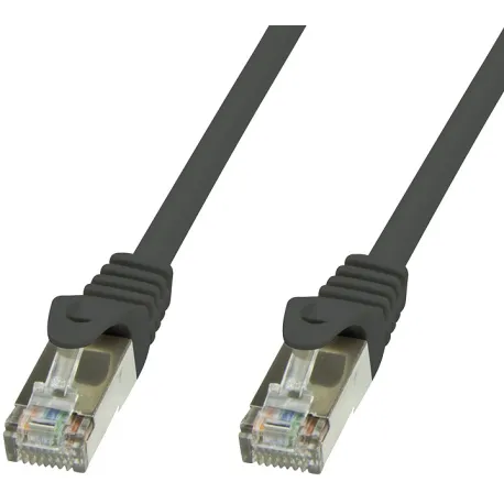 Cavo di rete Patch in rame Cat.6 Nero SFTP LSZH 1,5m