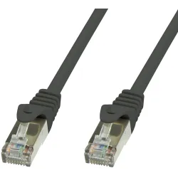 Cavo di rete Patch in rame Cat.6 Nero SFTP LSZH 2m