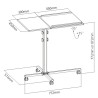 Trolley Regolabile Universale per Proiettore notebook , Nero