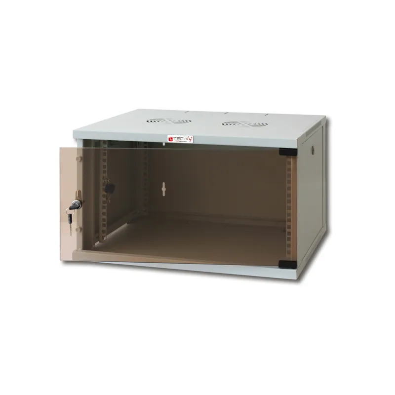 Armadio Rack 19'' a Muro 9U prof. 600 Grigio Assemblato
