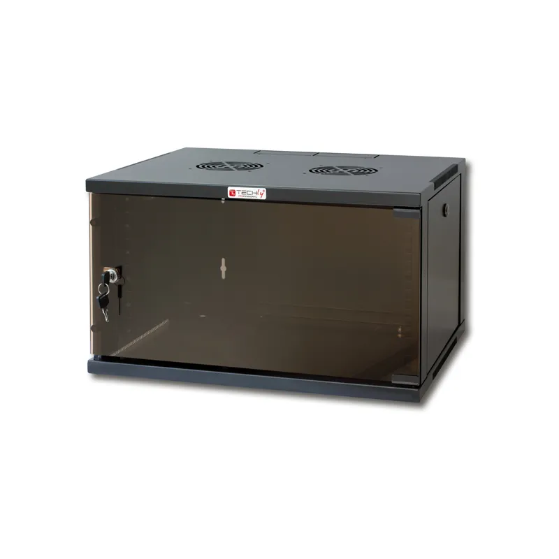 Armadio Rack 19'' a Muro 9U prof. 600 Nero Assemblato
