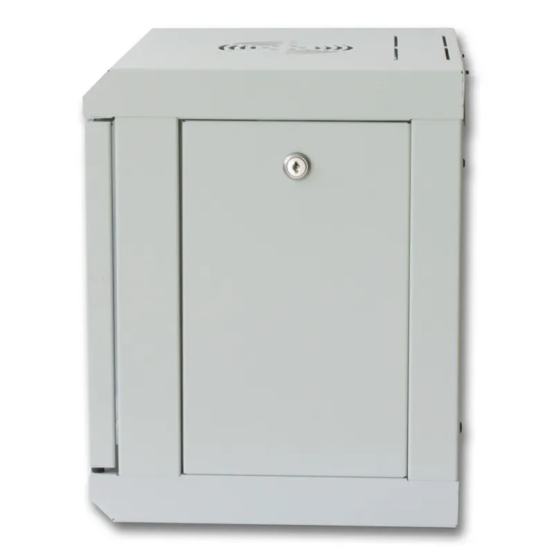 Armadio Rack 10'' a muro 6 unit&agrave; con pannelli asportabili Grigio 