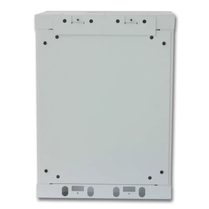 Armadio Rack 10'' a muro 6 unit&agrave; con pannelli asportabili Grigio 