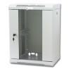 Armadio Rack 10'' a muro 9 unit&agrave; con pannelli asportabili Grigio 