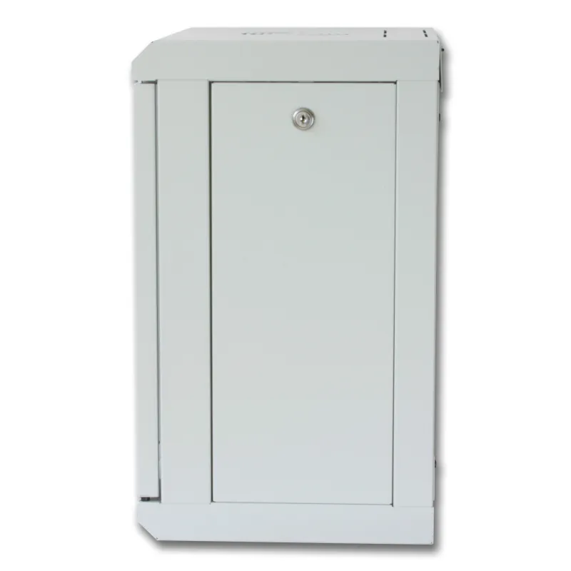 Armadio Rack 10'' a muro 9 unit&agrave; con pannelli asportabili Grigio 