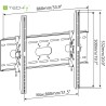Supporto a Muro Inclinabile per TV LED LCD 42-80'' Nero