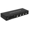 Switch KVM DisplayPort  1.2 e USB 2.0 4 porte con hub e audio
